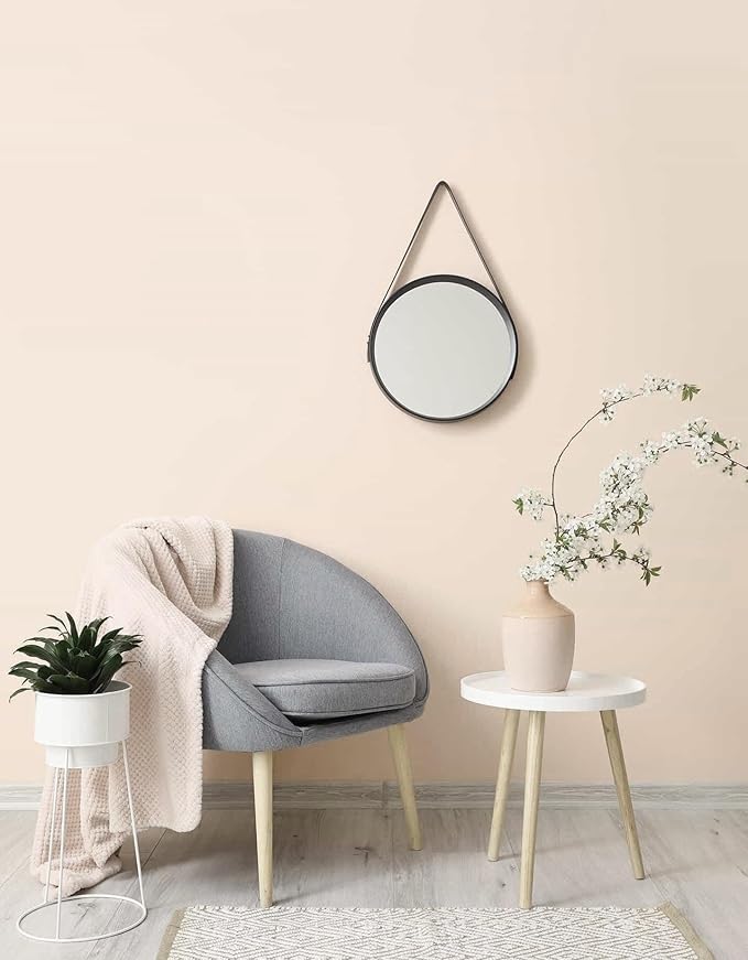 Peel and Stick Wallpaper Solid Color Contact Paper Matte Beige Wall Paper for Bedroom Bathroom Nude Wallpaper Removable Self-Adhesive Kitchen Wall Decor Vinyl Roll 17.3" x 118"