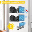 Magnetic Spice Rack for Refrigerator Seasoning Organizer for Spice Fridge Shelf storage Magnetic Shelf with Hook for Oven (4pack1hook-Black)