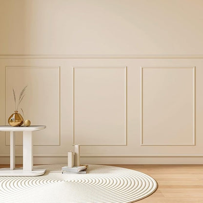 3 Set Accent Wall Molding Kit Premade Wainscoting Panels Wall Molding Peel and Stick Panel White Pre Cut Trim for Walls Picture Frame Molding for Home Decoration(16 x 24 Inch)
