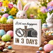 Easter Christian Wooden Sign, 