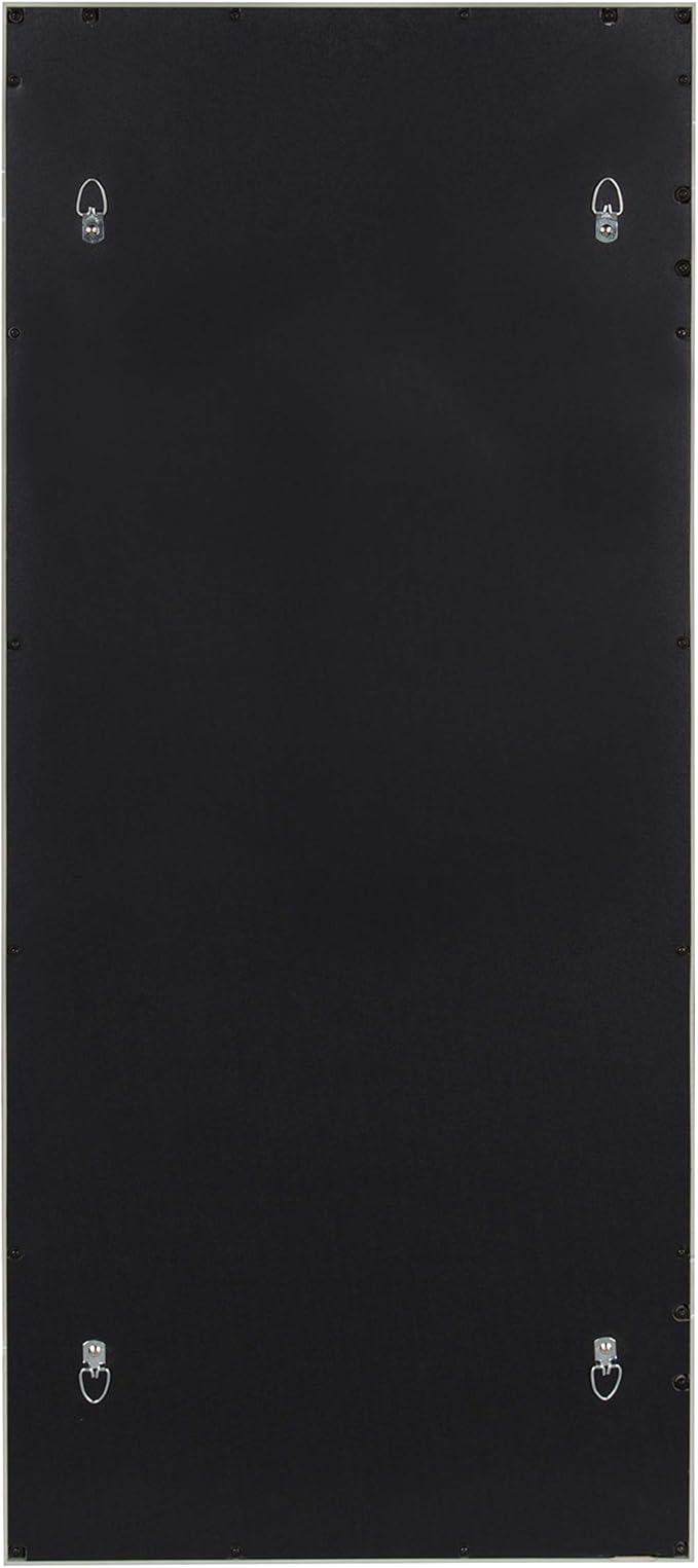 Kate and Laurel Cassat Casual Modern Window Wall Accent Mirror, White