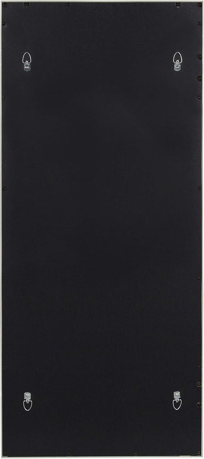 Kate and Laurel Cassat Casual Modern Window Wall Accent Mirror, White