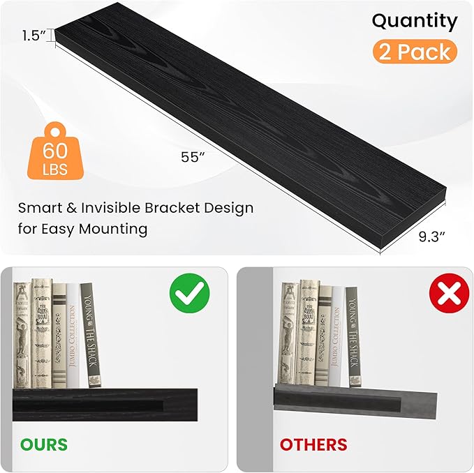Floating Shelves for Wall, 55