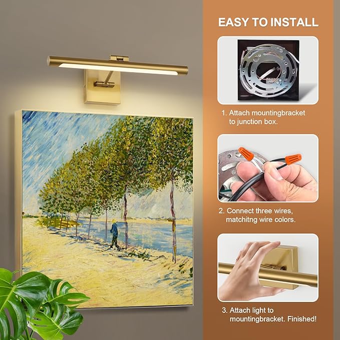 Joosenhouse LED Picture Light Fixtures Dimmable 16.53