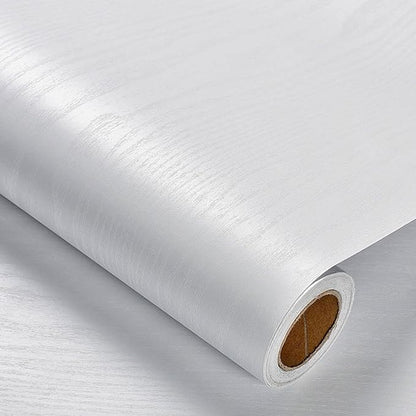 Heroad Peel and Stick Wallpaper Wood Contact Paper Wood Wallpaper White Wood Grain Contact Paper Thicken Textured for Cabinets and Drawers Countertops Waterproof Self Adhesive Vinyl 23.6" x 393"