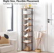 HOOBRO Vertical Shoe Rack, 8-Tier Narrow Shoe Shelf, Shoe Storage Organizer for Small Space, 11