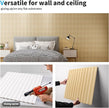 Art3d Slat Wall Panel, 3D Fluted Textured Panel 12-Tile 19.7 x 19.7in. - Oak
