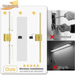 L LOHAS LED Battery Operated Wall Sconces Set of 2, Battery Wall Sconce 10000mAh, Gold Rechargeable Sconces 3CCT, 28.1 Inch Wireless Wall Lights, Sconce Wall Decor for Bedroom, Living Room