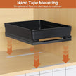 Pull Out Spice Rack Organizer for Cabinet, Slide Out Spice Racks Organizer, Easy to Install Spice Cabinet Organizers, 8.26''Wx10.62''Dx8.66''H, 2 Packs-2 Tiers (Black)