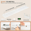 Dreamland Picture Ledge Shelf for Wall, Floating Shelves Set of 2, 36 Inch Long Floating Shelves with Lip for Living Room, Bedroom, Bathroom, Kitchen, White