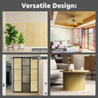 Art3d Natural Bamboo Wall Panel for Interior Wall Decor, Renewable Pole Wrap Wainscoting Paneling for Wall Ceiling Furniture Cabinet Office, 48 x 96 Inch, 2-Pack - Raw