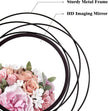 3 Set 9.5 Inch Black Circle Mirrors Wall Decor Iron Frame Wire Mirror Metal Circular Mirror Home Decor Hanging Mirrors for Room/Bedroom/Bathroom/Entryway