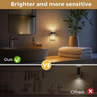 L LOHAS LED Night Light, RGB Bubble Night Lights Plug into Wall, 2 Pack 10-Color Change Night Light,Dimmable Nightlights with Dusk to Dawn Sensor for Rooms Bathroom Hallway