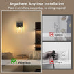 Kimjo Battery Operated Wall Sconce Set of 2 with Remote, Rechargeable Wireless Wall Lights with Dimmable Bulb and Glass Shade, Wall Decor for Bedroom Bathroom Hallway