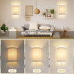 Wall Sconce Light Plug in, Dimmable Sconces Wall Decor Set of 2, Stick on Wall Lights for Bedroom Living Room Hallway, Plug in Wall Sconces with Remote, LED Bulbs Included