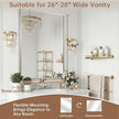 Brushed Nickel Bathroom Mirror, 30