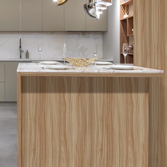 Sevalo Wood Contact Paper Wood Peel and Stick Wallpaper Light Wooden Look Grain Contact Paper for Cabinets and Drawers Self Adhesive Removable Wallpaper Natural Waterproof Vinyl 15.7inW 197inL