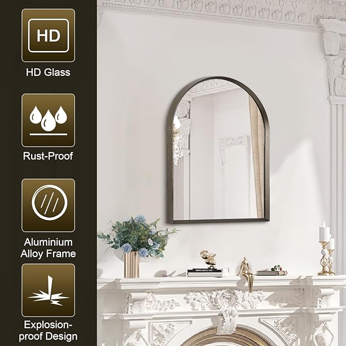 Arched Mirror Bathroom Wall Mirror 16