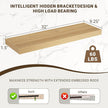 32 Inch Floating Shelves, 3D Textured Wood Grain, 32