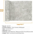 VEELIKE 15.7''x118'' Concrete Wallpaper Peel and Stick Textured Limewash Wallpaper for Bedroom Bathroom Wall Removable Self Adhesive Concrete Contact Paper for Countertops Waterproof Cement Wall Paper