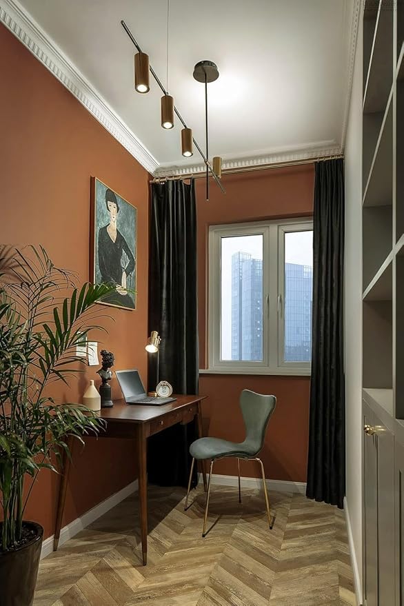 Safiyya Peel and Stick Wallpaper Dark Orange Contact Paper 393