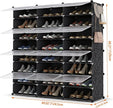 HOMIDEC Shoe Rack Organizer, 8 Tier Shoe Storage Cabinet 48 Pair Plastic Shoe Organizer Shelves for Closet Hallway Bedroom Entryway