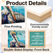 Inspirational Office Desk Decor - Gift for Coworker - Stop Acting Like a Disgruntled Pelican Greek Quote Wood Box Sign for Farmhouse Home Office Desk Shelf Decor（Double-sided）