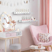 Rainbow Glitter Acrylic Floating Shelves, 23.6