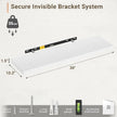 Vivelove 10 in Deep Floating Shelves for Wall, 30