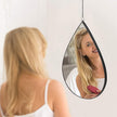 DECANIT Black Mirrors for Wall Decoration Teardrop Mirrors for Living Room Decor & Home Decor, Pack of 3