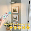4 Pack Battery Picture Lights, 5200mAh Rechargeable Picture Lights with Remote Timer & Dimmable, CRI95+ 16