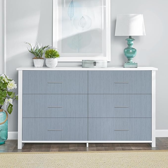 Grasscloth Peel and Stick Wallpaper Grey Blue 15.74