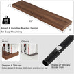 Floating Shelves for Wall, 55 Inch Wide x 12 Inch Deep Floating Shelves, Long Wood Floating Wall Shelf Shelves for Living Room Bathroom Bedroom Kitchen Home - (Walnut, 55