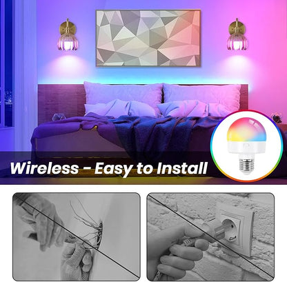Battery Operated Wall Sconce Vintage,Battery Wall Sconces Set of Two with RGB Dimmable Remote Control,Rechargeable Wireless Wall Lights with Remote for Bedroom Living Room (Amber)