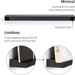 Vinyl Record Wall Mount - an Elegant Display Ledge Made from Solid Wood - This Vinyl Record Shelf Will Hold Records of Any Size (Black)