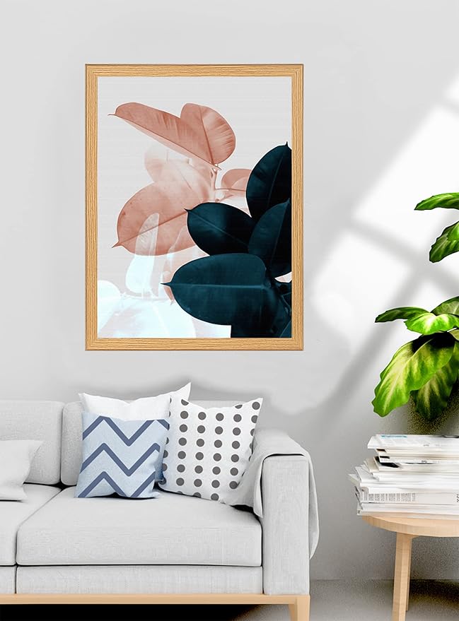 16x20 Frames Set of 3, 16x20 Picture Frames for Wall, Wooden Poster Frames with Plexiglass for Prints, Poster, and Art (Natural Wood)