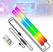 JUSJUBR 2PC RGB Under Monitor Light, Gaming Light with 353 Color Modes, LED Desk Light with Remote Control for Room/Monitor/PC Gaming Setup