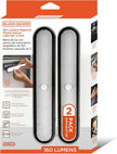 BLACK+DECKER 2-Pack 160LM LED Light Bars, Touchless Motion Sensor, Magnetic Mount, Powered with AAA Batteries, Slim and Portable Design to Brighten Indoor Rooms, Closets, Garages, Shelving (2-Pack)
