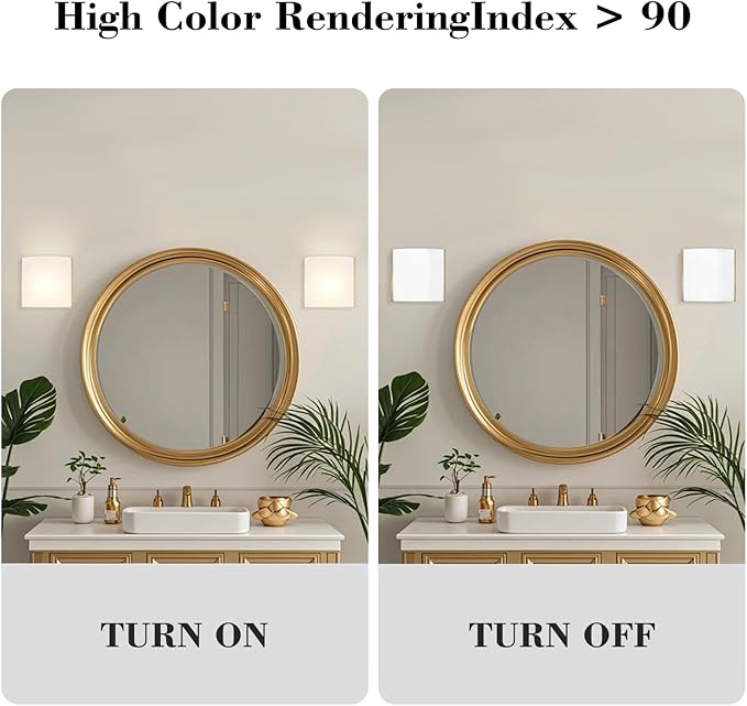 8 inch LED Wall Sconce Lights, Indoor Wall Decro Lighting, 1-Light Wall Light Fixture for Hallway Stairwell Bedroom Living Room Picture Decor Lighting, Support Dimmable