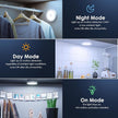 Motion Sensor Puck Light with Remote, Wireless Dimmable Under Cabinet Lighting, Rechargeable Magnetic Closet Night Light, 12-Pack, Cool White