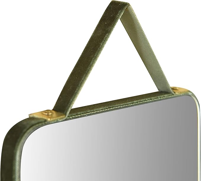 Creative Co-Op Various Velvet Edged Wall Mirrors, Multicolor, Set of 6