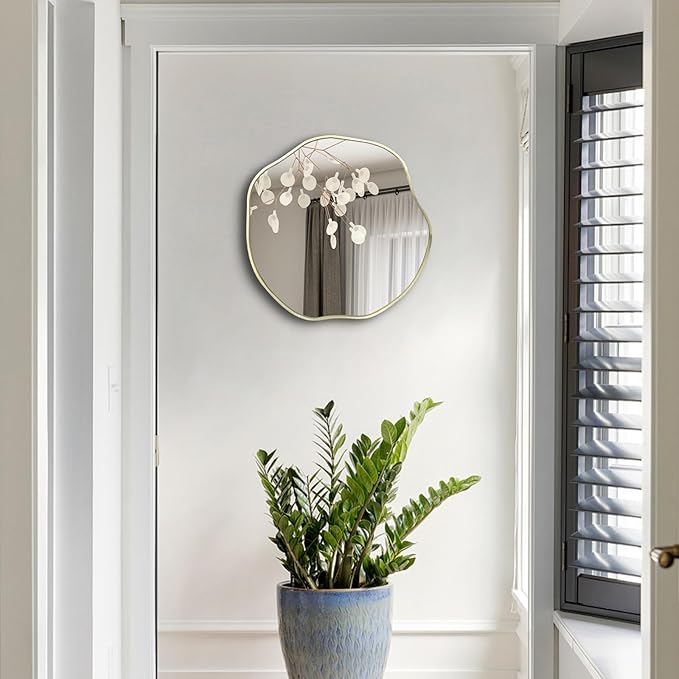 POZINO Irregular Shaped Mirror, 16