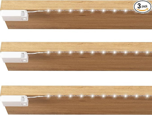 Lights Strip Led Strip Lighting Battery Powered 3-Pack, Wireless LED Light Strip Suitable for Lighting Under Cabinet Closet Shelves Shoe Cabinet Bookshelf Home Kitchen Outdoor Indoor