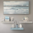 Sorbus Floating Shelves - 3 Pack 16 Inch Rustic & Blue Wall Shelves for Bedroom, Kitchen, Living Room, Bathroom Shelves, Home Decor, Office - Floating Shelf for Trophy, Books, Frames