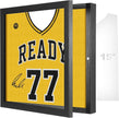 1 Pack T Shirt Display Frame, 15'' X 15'' Black Imitation Wood T Shirt Frame with 98% UV Protection Acrylic, 1
