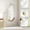 JJUUYOU Mirrors for Wall Metal Framed Decorative Irregular Large Mirrors 20