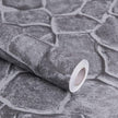 Okydoky Grey Stone Peel and Stick Wallpaper, 17.7