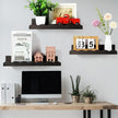 Suzile 2 Pcs Scalloped Shelves Wall Floating Shelves Set for Room, Bathroom, Bedroom, Cute Room Decor Aesthetic and Books, Toys, Photo Frames Storage(16.5