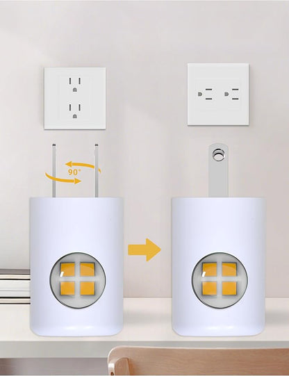 4-Pack Motion Sensor Night Light, Plug into Wall Dusk to Dawn LED Nightlight, Auto On/Off, 3000K Soft White 100 Lumens, Rotatable Plug-in Design for Hallway, Staircase, Bathroom, Corridor, Bedroom