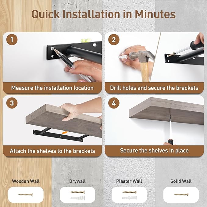 Floating Shelves for Wall, 1.5